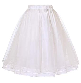 Belle Poque Women's Petticoat Crinoline 50's Christmas Tutu Underskirts (2 Layers)