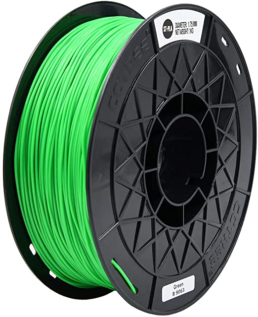 CCTREE 3D Printer ST-PLA (PLA ) Filament 1.75mm Accuracy  /- 0.03 mm 1kg Spool (2.2lbs) for for Creality Ender 3/Ender 3 Pro,CR-10S/CR-10S Pro Green
