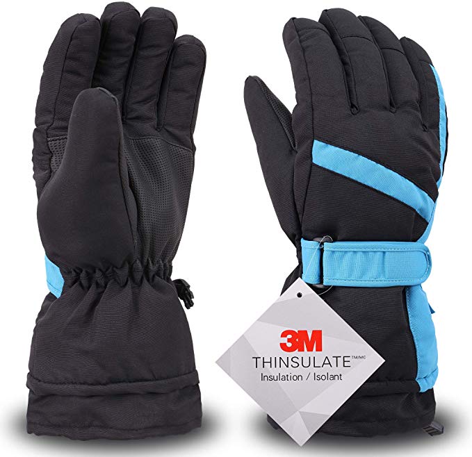 Simplicity Ski Gloves - Waterproof Snowboard Snow Warm Winter Men Gloves