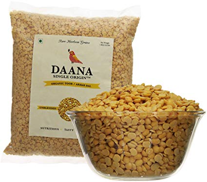 Daana Premium Organic Toor/Arhar Dal, Single Origin, 1 Kg