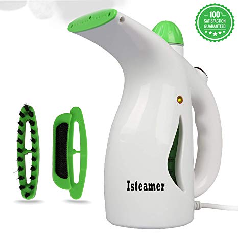Handheld Iron Steamer Travel Iron Steamer Wrinkle Remover for Clothes/Garment/Fabric Steamer Clean Sterilize and Steamer Garment and Soft Fabric 4-in-1 Powerful Iron Steamer Portable, Compact-Travel