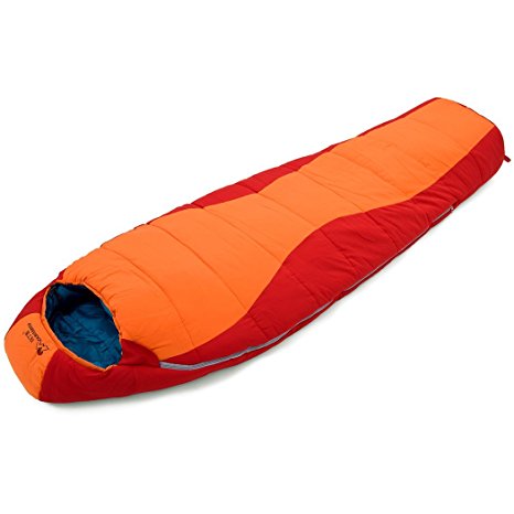 Mountaintop Mummy Sleeping Bag Lightweight Backpacking Sleeping Bags for Adults Camping Hiking Traveling with Compression Sack