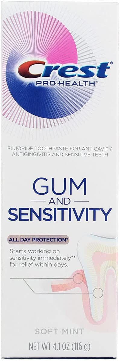 Crest Toothpaste 4.1 Ounce Pro Health Sensitive and Gum (Pack of 3)