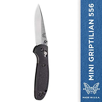 Benchmade - Mini Griptilian 556 EDC Manual Open Folding Knife Made in USA with CPM-S30V Steel