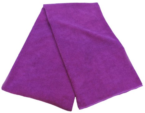 Sunland Multi-Purpose Ultra Absorbent Microfiber beach towels bath towels bath sheet Sprots towel Purple 40inch x 72inch