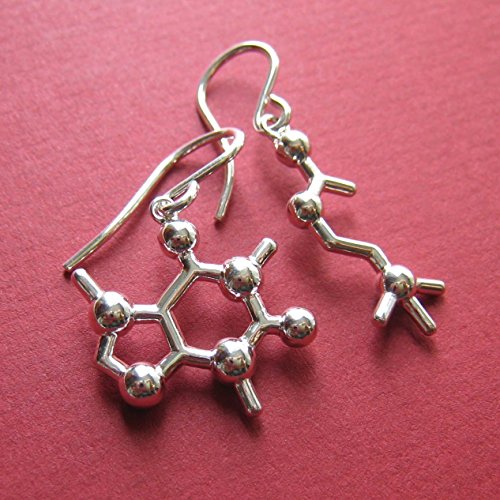 Mixed Molecule Earrings in sterling silver