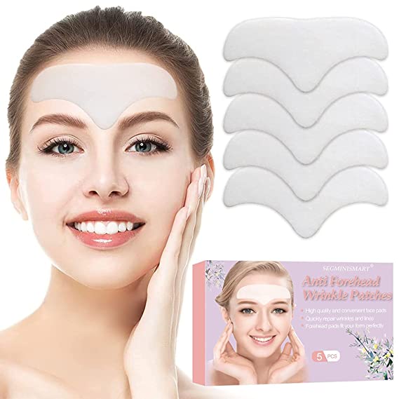 Forehead Wrinkle Patches,Anti-Wrinkle Pads,Facial Wrinkle Patches,Forehead Patches for Wrinkles,Anti Face Wrinkle Pads,Overnight Smoothing Forehead Wrinkle Resistant Masks Pads for Men and Women,5Pcs