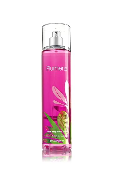 Bath & Body Works Signature Collection Plumeria Fine Fragrance Mist, 8 Fluid Ounce