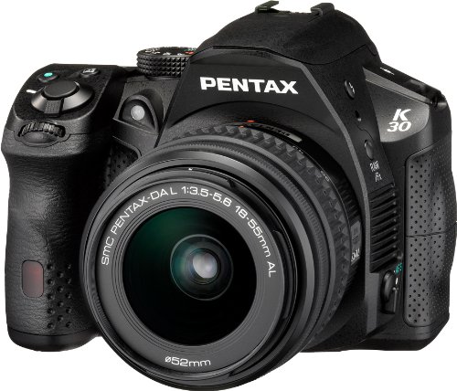 Pentax K-30 Weather-Sealed 16 MP CMOS Digital SLR with 18-55mm Lens (Black)