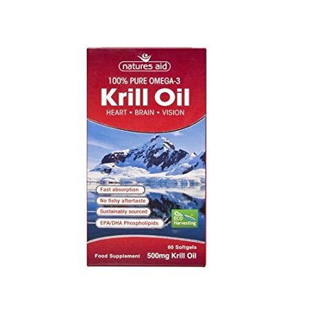 Natures Aid Krill Oil 500Mg 60 Capsule by Natures Aid