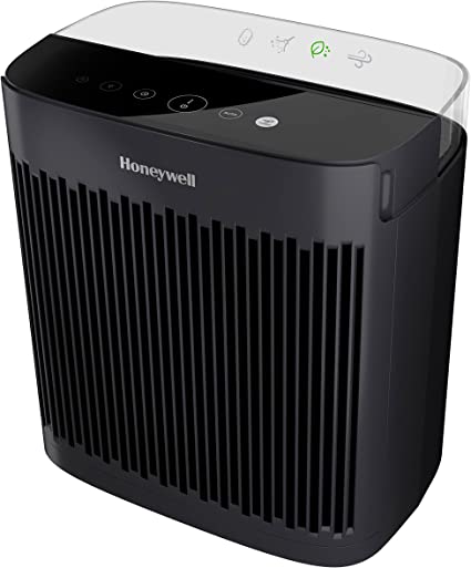 Honeywell InSight HEPA Air Purifier with Air Quality Indicator for Medium-Large Rooms (190 sq ft), Black - Wildfire/Smoke, Pollen, Pet Dander, and Dust Air Purifier