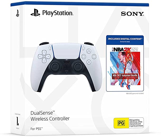 DualSense Wiress Controller   NBA 2K22 Jumpstart Bundle - PlayStation 5