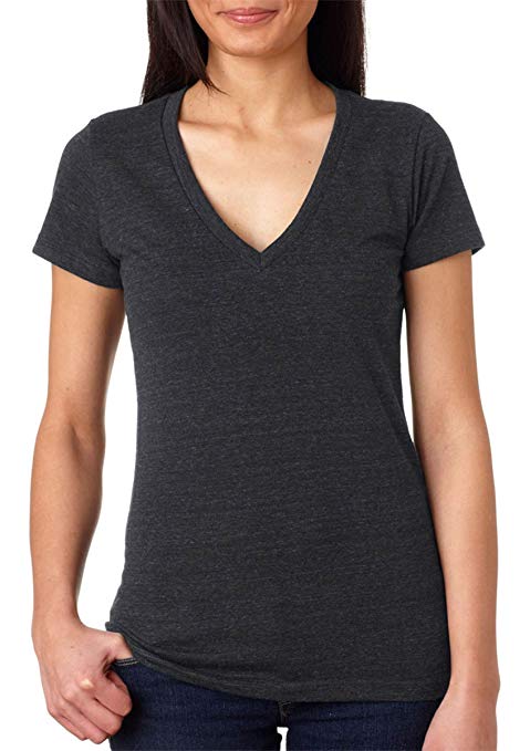 Bella Canvas 8435 - Ladies' Triblend Deep V-Neck T-Shirt