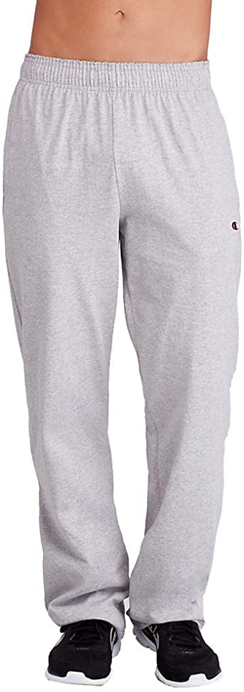 Champion Men's Open Bottom Lightweight Jersey Pant