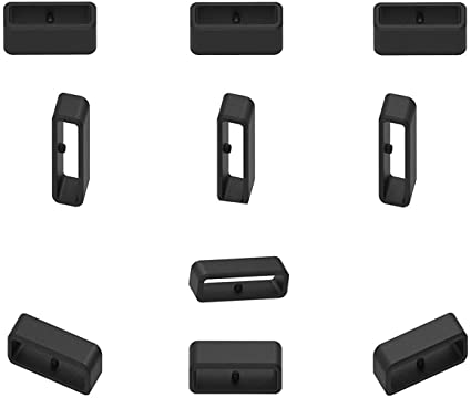 Replacement Fastener Ring (Pack of 10) Silicone Connector Security Loop for Garmin Fenix5/ Fenix 5 Plus/ Fenix Chronos/ Forerunner 220/ Forerunner230/ Forerunner235/ Forerunner235L/ Forerunner25/ Forerunner30/ Forerunner35/ Forerunner620/ Forerunner630/ Forerunner 735xt/ Forerunner935/ D2 Delta/ Instinct/ ApproachS5/ ApproachS6/ ApproachS10/ Approach S20/ Approach S60 Smartwatch Strap Band