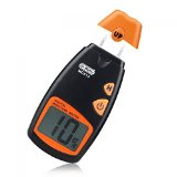 DrMeter MD-812 LCD Display Digital Wood Moisture Meter - To Measure the Percentage of Water in Given Substance Wood Sheetrock Carpets and More Range 5 - 40 RH Accuracy 1