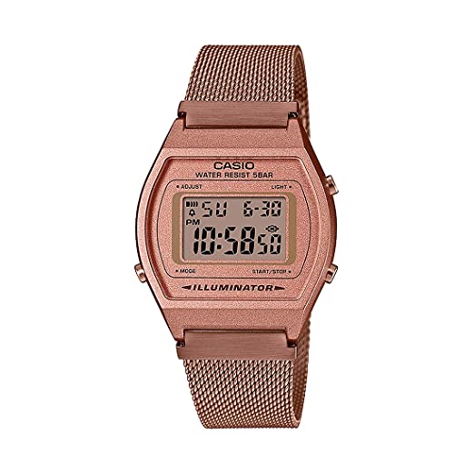 Casio Vintage Digital Rose Gold Dial Unisex-Adult's Watch-B640WMR-5ADF