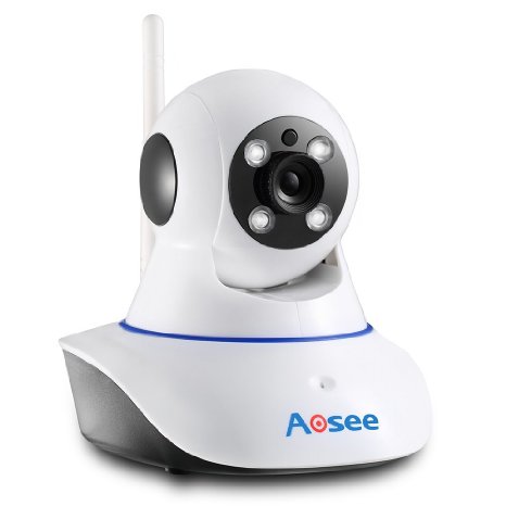 AOSEE Wireless Pan & Tilt IP Camera HD 1280x720p With Two-way Audio and Night Vision