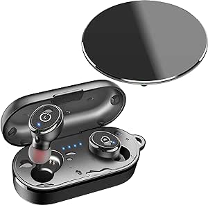 TOZO T10 Bluetooth 5.3 Wireless Earbuds with Wireless Charging Case W3 Wireless Charger,