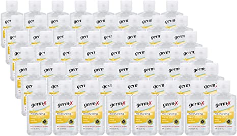Germ-X Fresh Citrus Hand Sanitizer, 2 Fluid Ounce Bottles (Pack of 48), 96 Fl Oz