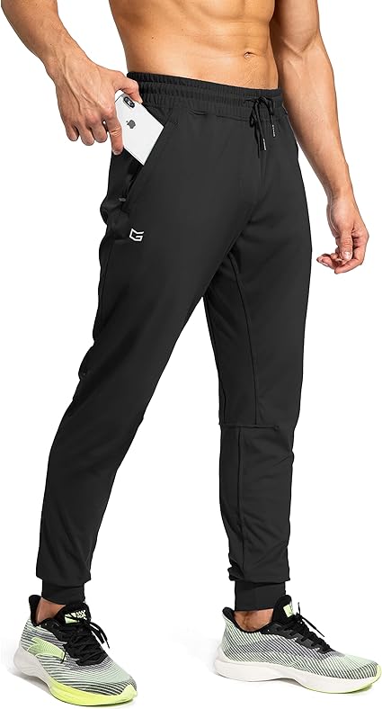 G Gradual Men's Sweatpants with Zipper Pockets Athletic Pants Traning Track Pants Joggers for Men Soccer, Running, Workout