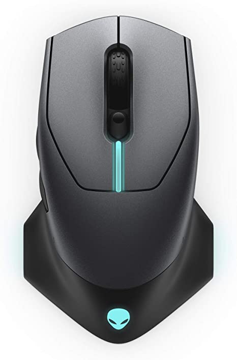 Alienware 610M Wired/Wireless Gaming Mouse - AW610M (Dark Side of The Moon), grey