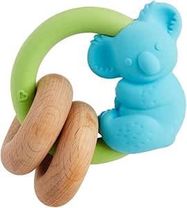 Munchkin Koala Wildlove, juguete mordedor de madera natural