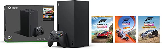 Xbox Series X with Forza Horizon 5 Premium Edition - Includes Welcome Pack, VIP Membership, Car Pass and Game Expansions