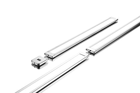 Lux Light 18 Inch 4000K 2-Pack Super Slim Linear Neutral White LED Under Cabinet Lighting System with IR sensor and 12V Adapter - Ultra Bright and Light (18" 4000K 2-Pack)