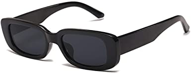 JUSLINK Rectangle Sunglasses for Women Retro Fashion 90s Sunglasses UV 400 Protection Square Frame Eyewear