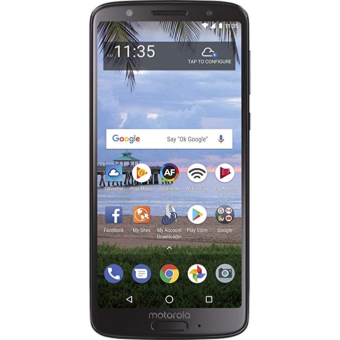 TracFone Motorola Moto G6 4G LTE Prepaid Smartphone with Amazon Exclusive $40 Airtime Bundle