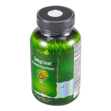 Irwin Naturals Ginkgo Smart 9 Powerful Brain Boosters for Memory and Focus