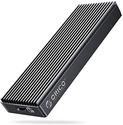 ORICO 20Gbps M.2 NVME SSD Enclosure Adapter USB3.2 Gen2 X2 Type-C to NVME PCI-E M-Key Solid State Drive Aluminum External Case for SSD Size 2230/2242/2260/2280, up to 2TB（M2PAC3-G20, Grey）