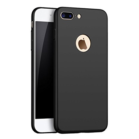 QueenAcc Phone Case for iphone 7 plus, Hard Protect Case Back Cover Bumper,Ultra-Thin Perfect Fit, Slim Minimal Anti-Scratch Protective Lightweight case for iphone 7 plus.(black)