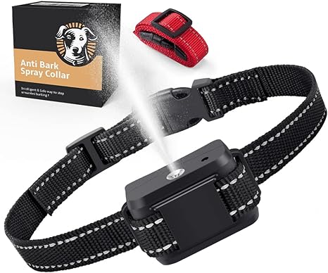 Citronella Bark Collar, Citronella Spray Dog Barking Collars Risk Free Bark Collar, Adjustable & Rechargeable Dog Bark Training Collar, Safe Effective Dog Bark Control for Small Medium Large Dogs