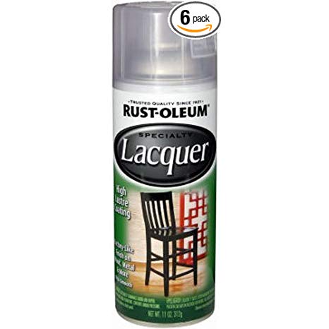 Rust-Oleum 1906830 Lacquer Spray, Clear, 11-Ounce