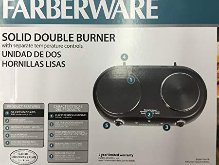 Farberware Black Double Burner