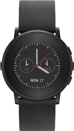 Pebble 20 mm Time Round Smartwatch - Black