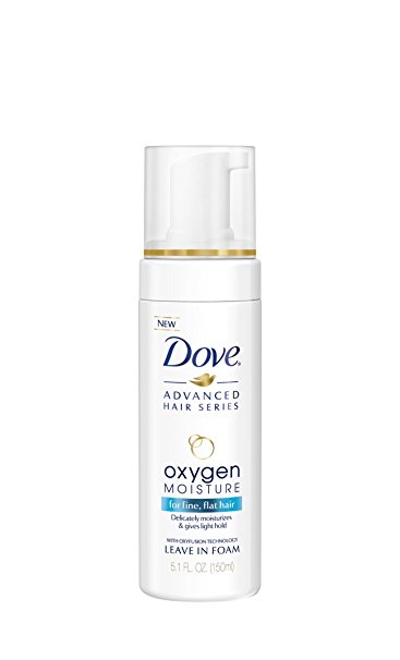 Dove Advanced Hair Series Foam, Oxygen Moisture Leave In 5.1 oz