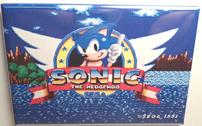 Sonic the Hedgehog Sega Title Screen 2" x 3" Refrigerator MAGNET