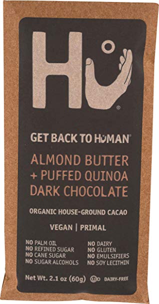 HU KITCHEN Almond Butter & Puffed Quinoa Chocolate Bar, 2.1 OZ