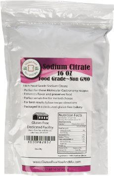 Food Grade Non-GMO Sodium Citrate16oz454g