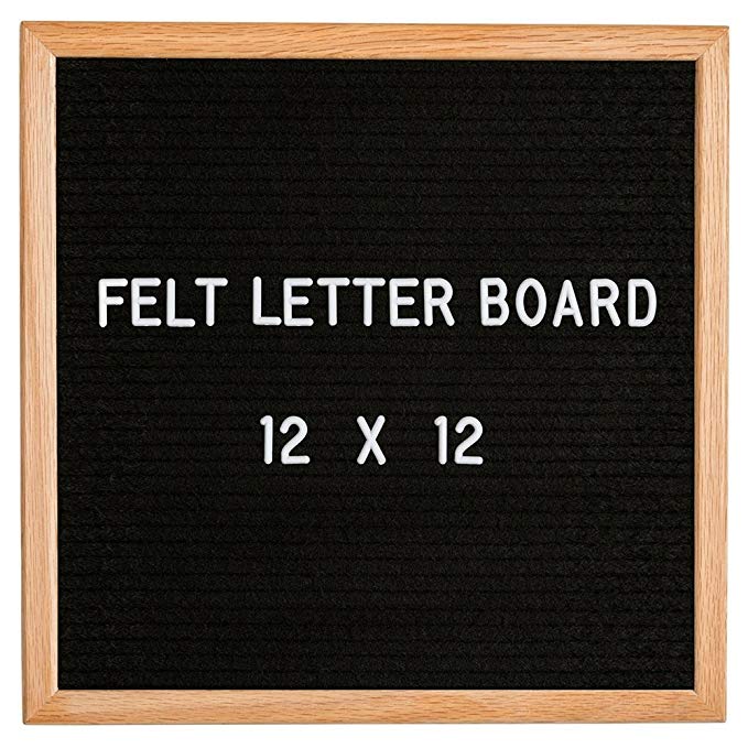 Changeable Felt Letter Board   Eisel Stand   Letters, Numbers (12" x 12")