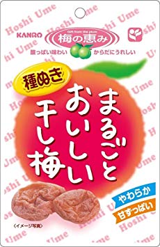 Kanro Hoshiume Dried plum Delicious Dried Pickled plum 19g x 6packs