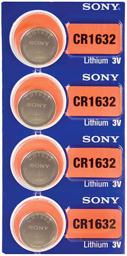 4 PACK SONY CR1632 ECR1632 3 Volt Lithium Watch Coin Cell Battery (4 Batteries)