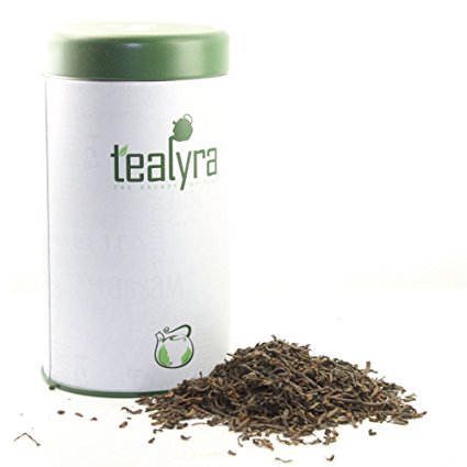 Tealyra - Pu erh Tea Loose Leaf - 5 Years Aged - 100% Natural - Caffeine Level High - Loose Weight Tea - Aged Black Tea Pu Er (4oz / 113g TIN)