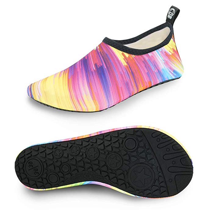 MET520 Men Women Water Shoes Quick-Dry Aqua Socks Barefoot Slip-on for Sport Beach Swim Surf Yoga Exercise