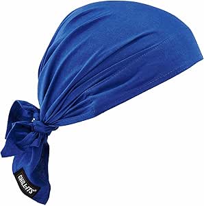 Ergodyne Chill-Its 6710CT Evaporative Cooling Dew Rag, Blue