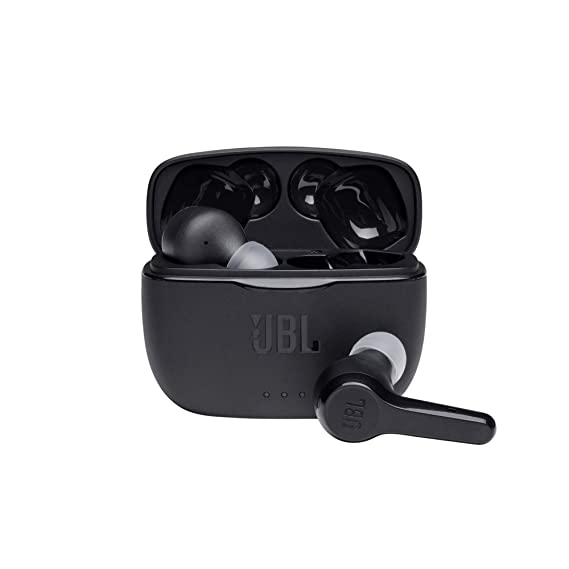 JBL Tune 215TWS by Harman True Wireless Headphone with 25Hours Playtime, Dual Connect with Bluetooth 5.0 (Black)