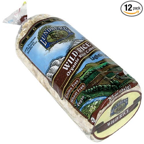 Lundberg Farms Rice Cake, Og, Wild, Salt, 8.50 Ounce (Pack of 12)